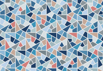 Mosaic tiles flooring, perfectly repeatable