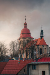 Canvas Print - Vertical shot of a church in Czech Republic