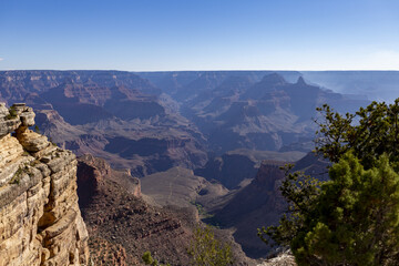 Wall Mural - Scenic view of a sunrise over Grand Canyon, Grand Canyon National Park, South Rim, Arizona, USA