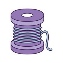 Purple Spool Of Thread