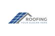 roofing house logo design vector illustration