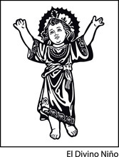 Vector Of Divine Child Jesus On The White Background