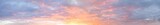 Fototapeta Zachód słońca - Panoramic bright colorful sunset sky with clouds, nature background