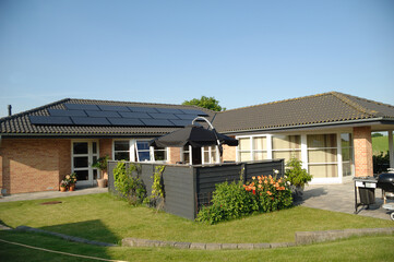 House with solar panels