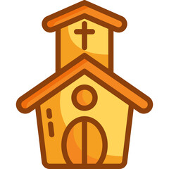 Poster - church Two Tone icon