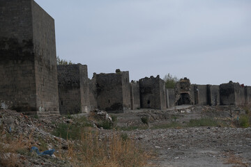 Wall Mural - A view of the historical city walls, which are the symbol of Diyarbakir.