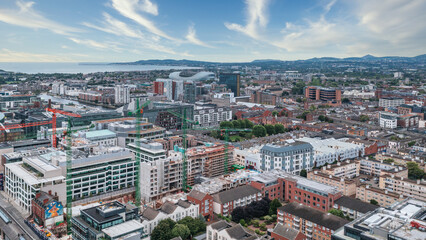 Wall Mural -  Dublin City Center Ireland Capital Office Buildings