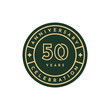 50 Years anniversary celebration design