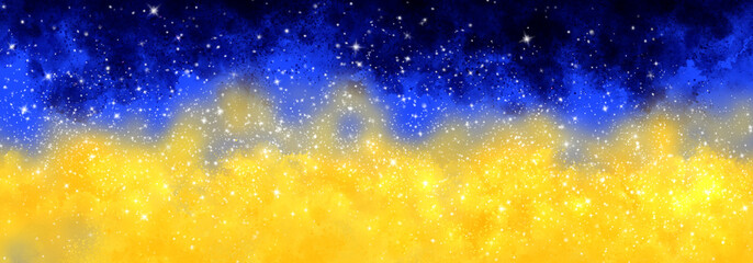 Wall Mural - space background with realistic nebula and lots of shining stars. infinite universe and starry night
