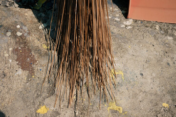 broom on the ground