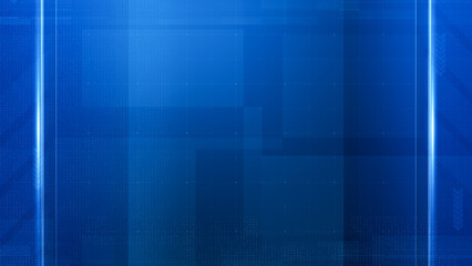 Wall Mural - Blue technology grid background.abstract virtual screen background