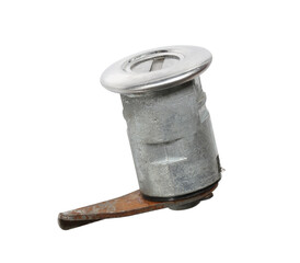Wall Mural - car door lock barrel cylinder (with clipping path) isolated on white background