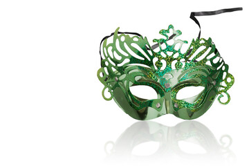 Wall Mural - Carnival mask isolated on white background. Jewish holiday Purim.