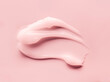 Cream balm pink cosmetic texture smudge on pastel  background