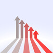© starlineart - business downfall red arrow concept background
