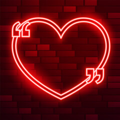 Wall Mural - love heart valentines frame with quote symbols