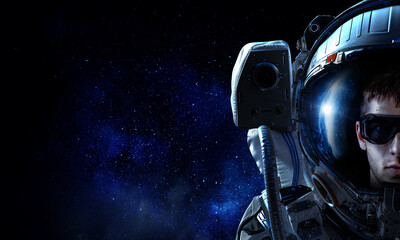 Wall Mural - astronaut and space exploration theme.