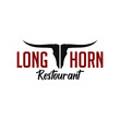 longhorn logo design. logo template