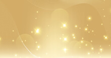 Luxury Gold Bokeh Background With Realistic Shine Glare