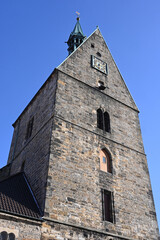 Wall Mural - Glockenturm der mittelalterlichen Martinikirche in Stadthagen