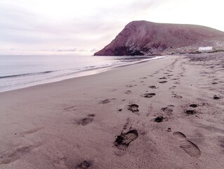 Wall Mural - Beach and Wave at Sunrise Time