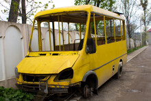 Bus Broken,war In Ukraine