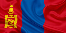 National Flag Of Mongolia Waving