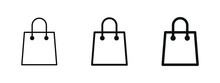 Shop Bag Icon - Shopping Bags Icons, Packages Symbol In Filled, Thin Line, Outline And Stroke Style	
