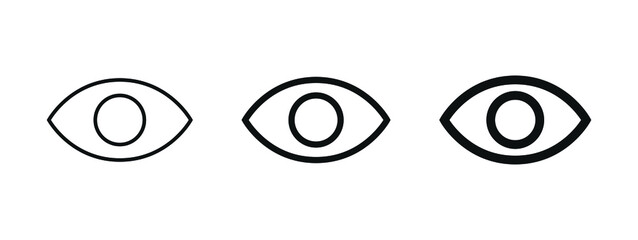Wall Mural - eye icon visual vision view icons