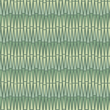 Seamless Repeat Pattern. Tiki Inspired Bamboo Like Background In Muted, Green Colors.