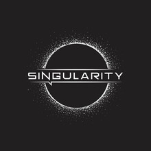 Singularity. Logo Of Black Hole
