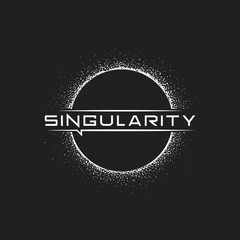 Wall Mural - singularity. logo of black hole