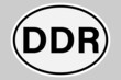 German Democratic Republic international vehicle registration code