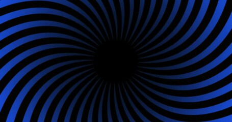 Wall Mural - Full frame black and blue hypnotic spiral background