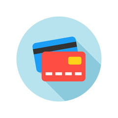 Wall Mural - Credit cards vector icon symbol design