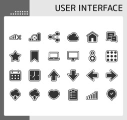 user interface 2 icon set