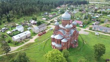 Kazan Womens Monastery On Gorushka From Helicopter. City Of Danilov. Russia