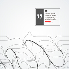 Fototapete - Vector Illustration with gray pattern lines. Abstract background