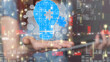 © vegefox.com - Neural network 3D illustration. Big data and cybersecurity
