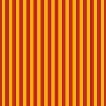 Vertical Red And Yellow Stripes Background. Seamless And Repeating Pattern. Editable Template. Vector Illustration.