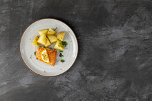 Salmon And Potatoes With Room For Copy