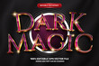 © agungkreatif - Shiny dark magic gold 3d editable text effect