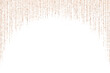 © Glitter_Klo - Bronze gold round arch decoration glitter garland on white background. Vector