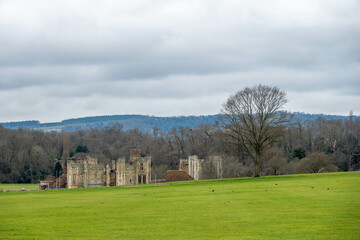 Wall Mural - The Cowdray Heritage Ruins one of England's most important early Tudor Houses Midhurst West Sussex England