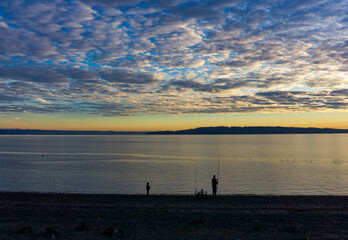 Wall Mural - Puget Sound Sunset Fishing