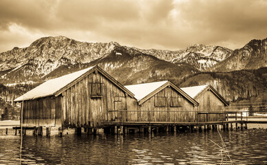 Sticker - landscape at the Lake Kochel - bavaria