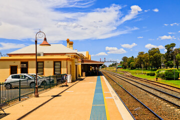 Canvas Print - Wagga Train Station platform