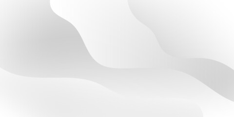 Wall Mural - Modern Abstract Background with Motion Waves Elements and Soft White Gray Gradient Color