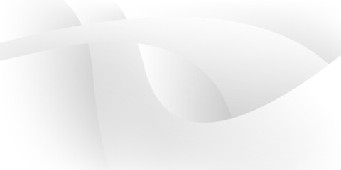 Wall Mural - Modern Abstract Background with Motion Waves Elements and Soft White Gray Gradient Color