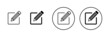© avaicon - Edit icons set. edit document sign and symbol. edit text icon. pencil. sign up